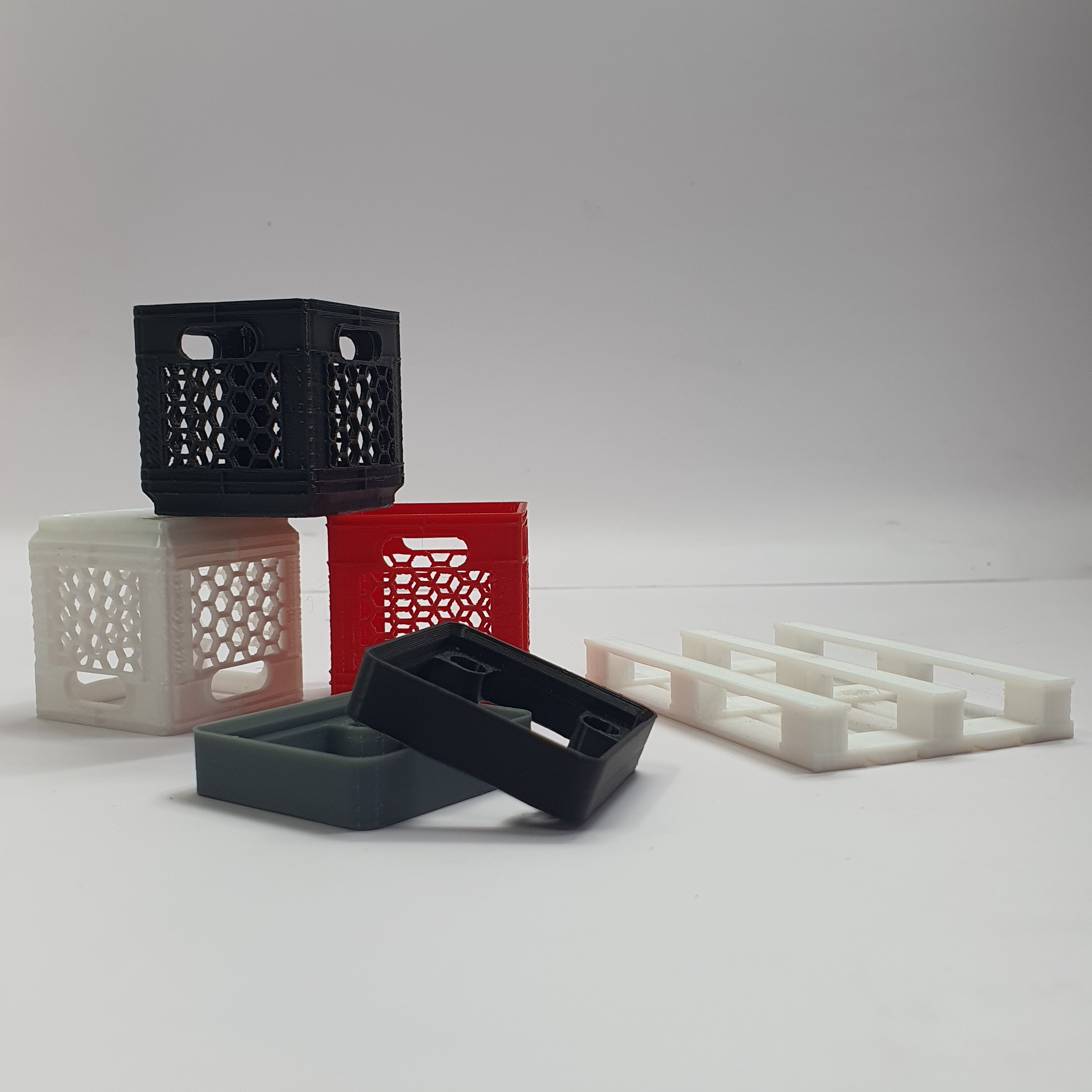 SCALE MINIATURE ACCESSORIES VEGETABLE CRATES FRUITS CRATES