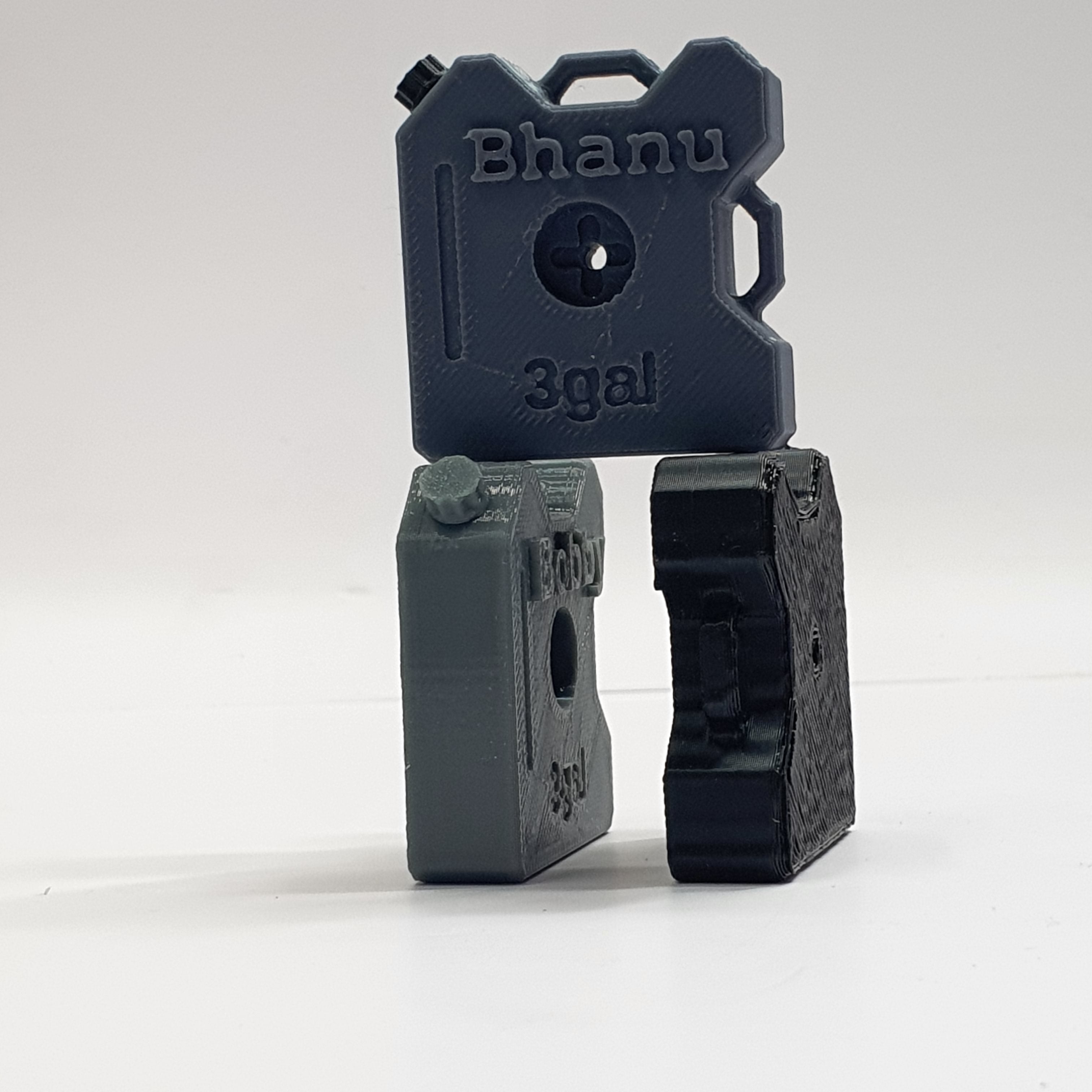 SCALE MINIATURE ACCESSORIES RC MINI JERRY CAN - CUSTOM NAME 3D PRINTED FUEL CAN SCALE RC ACCESSORY