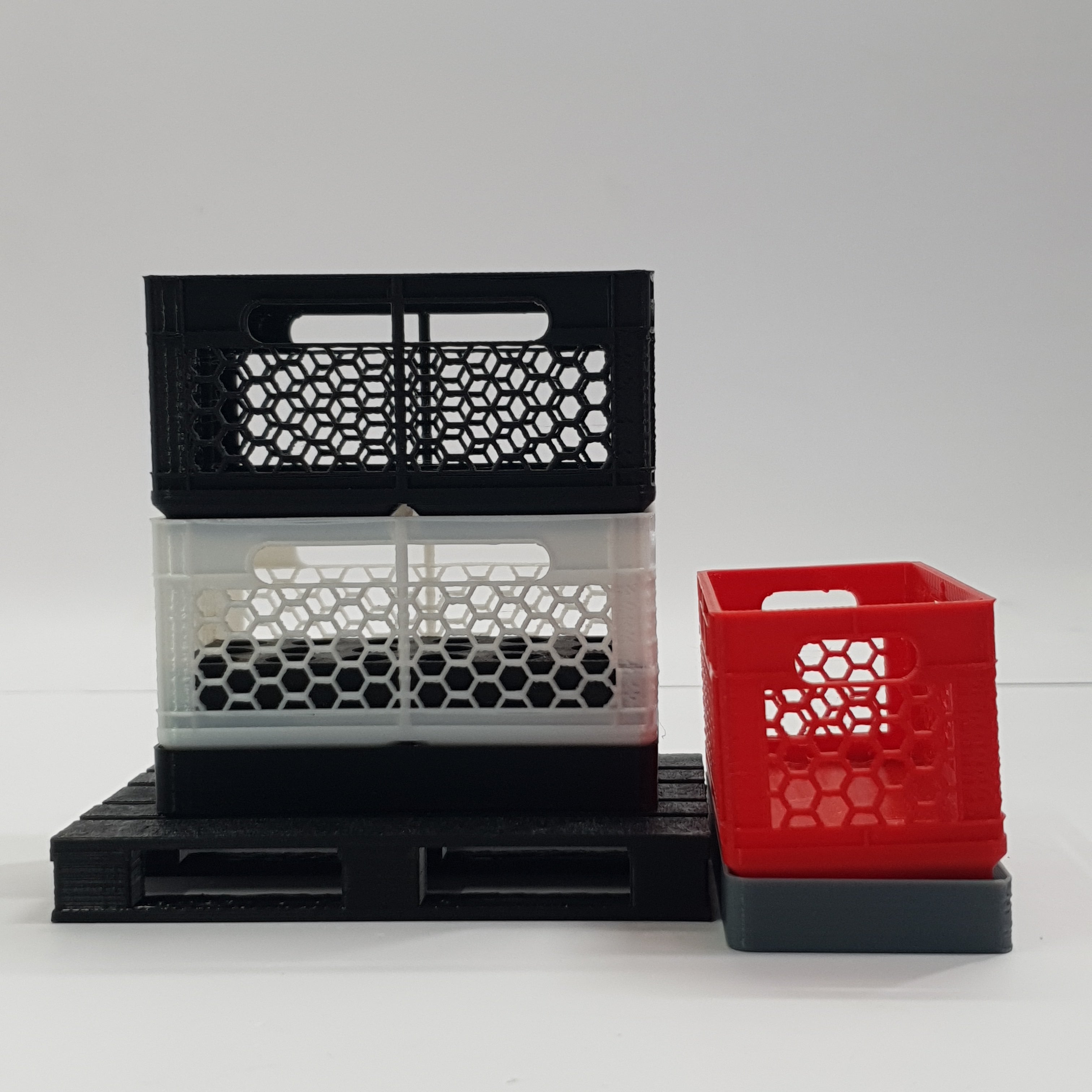 SCALE MINIATURE ACCESSORIES 1:10 RC SCALE CARGO CRATE STORAGE BOX WITH TOOL MOUNT 3D PRINTED ACCESSORY