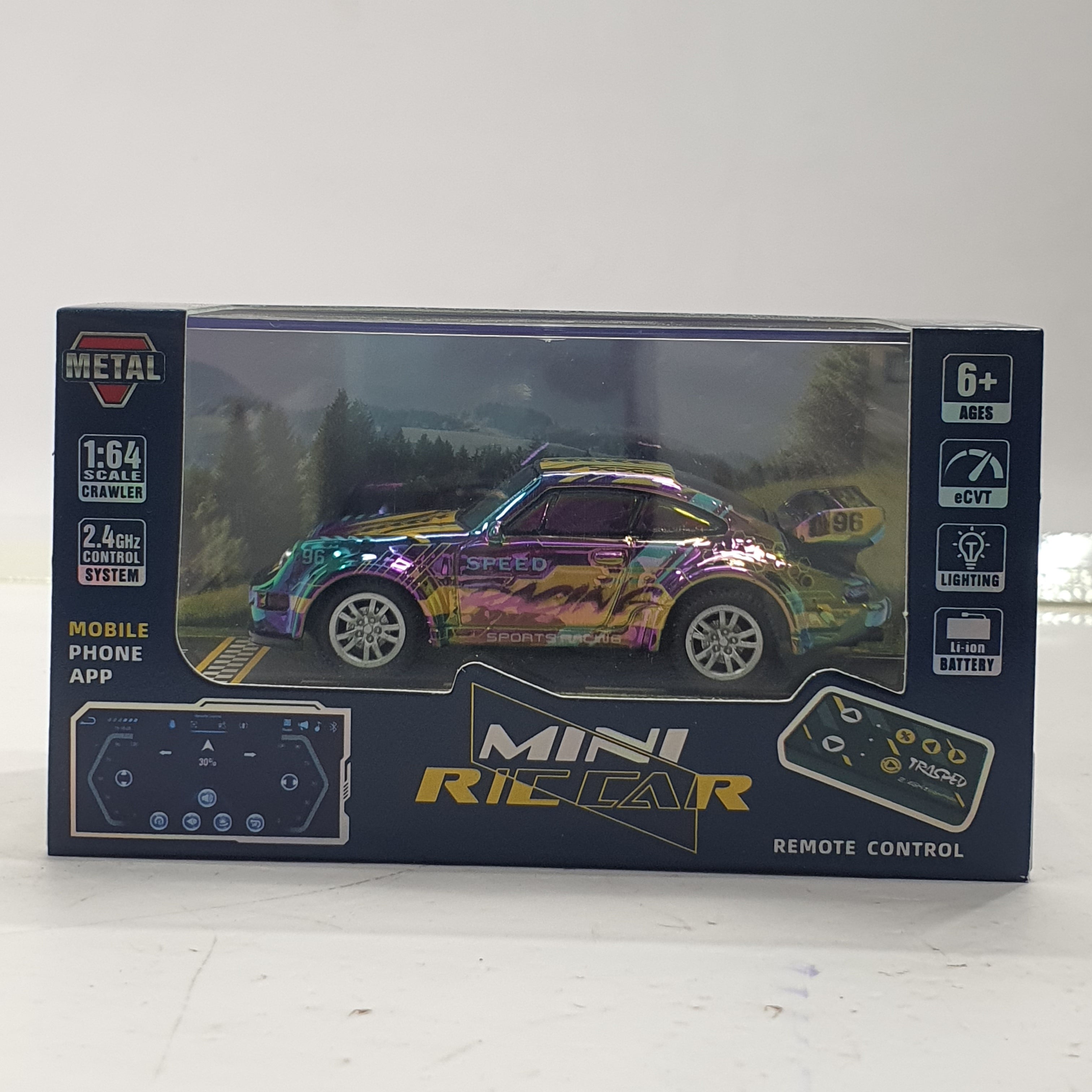 MINI RC CAR SPEED-REGULATING ALLOY HG4-429 1:64 (96 SPEED RACING)