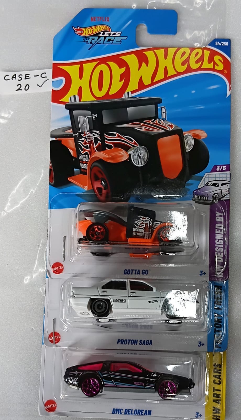 HOT WHEELS - CASE C (2025) - BASIC CAR ASSORTED (PACK OF 3 )-DIECAST