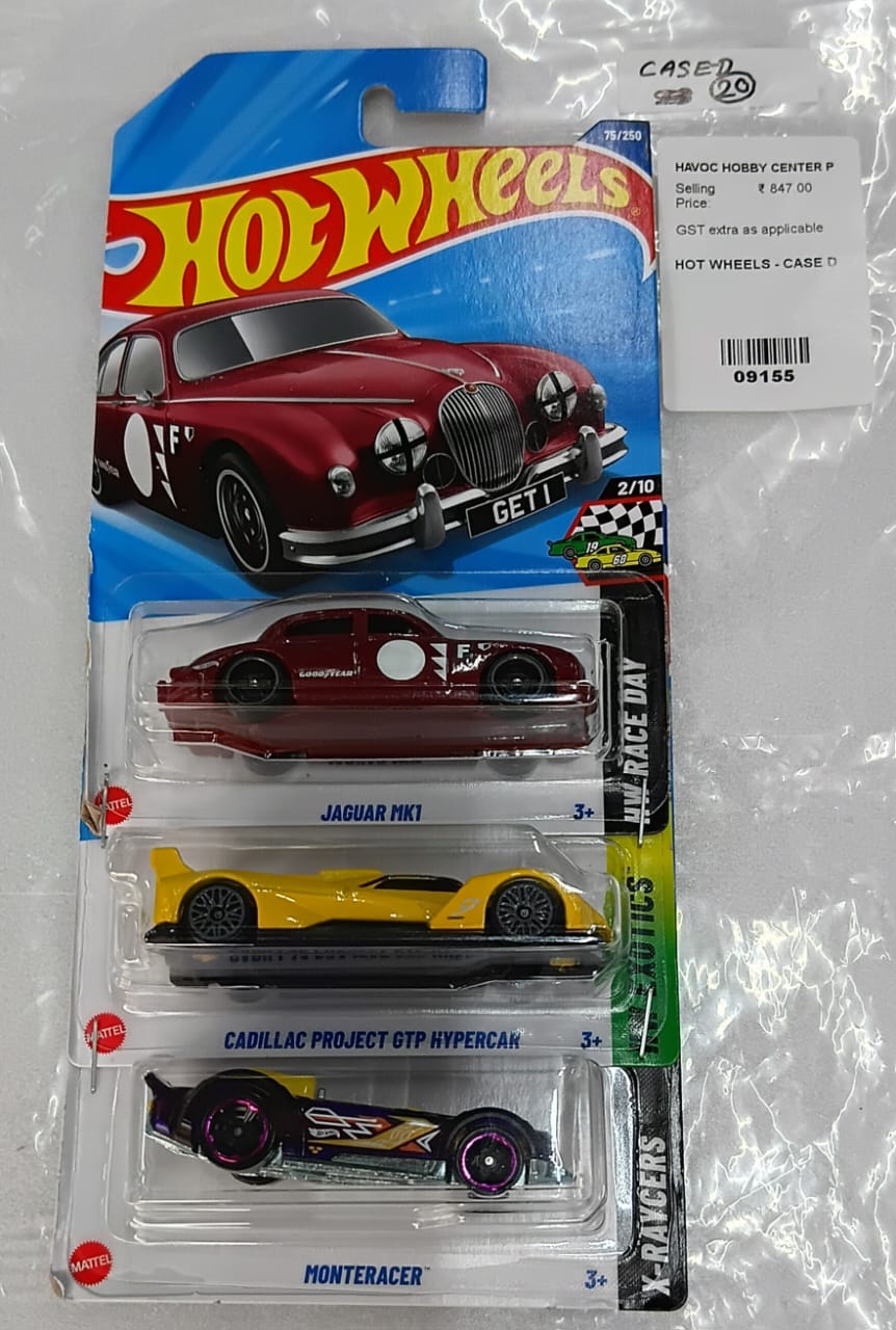 HOT WHEELS - CASE D (2025) - BASIC CAR ASSORTED (PACK OF 3 )-DIECAST