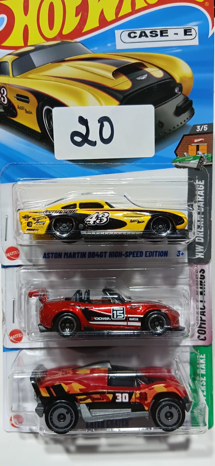 HOT WHEELS - CASE E (2025) - BASIC CAR ASSORTED (PACK OF 3 )-DIECAST