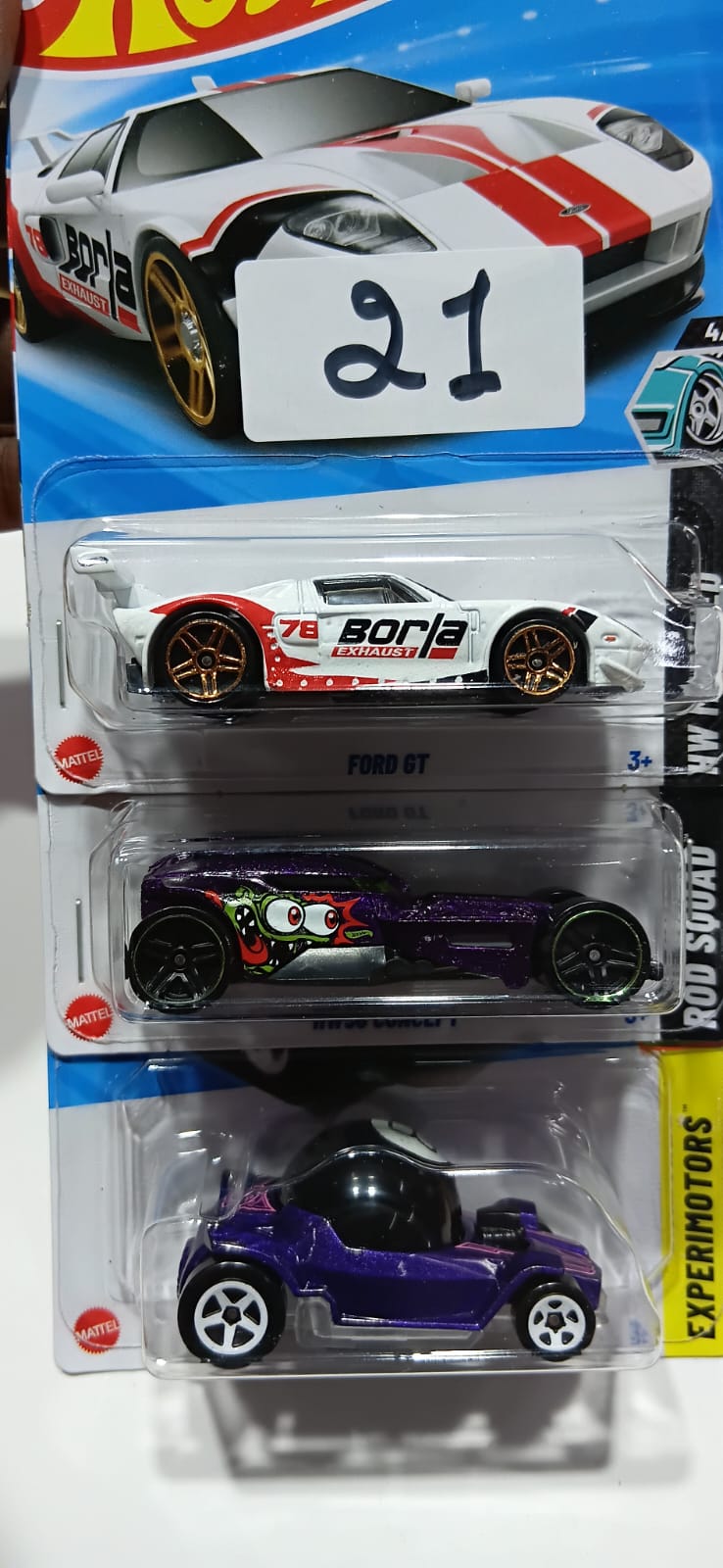 HOT WHEELS CASE-H MAINLINE (PACK OF 3) DIECAST