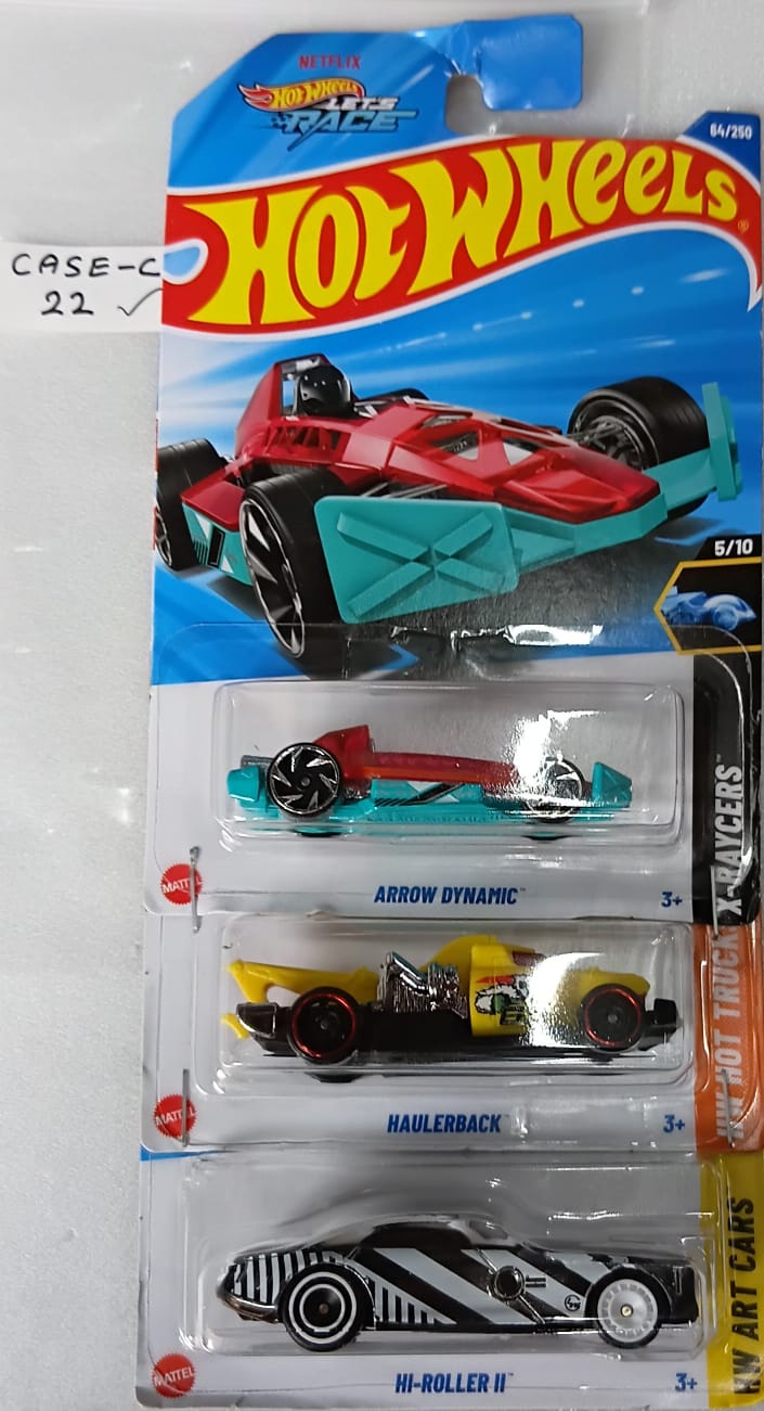 HOT WHEELS - CASE C (2025) - BASIC CAR ASSORTED (PACK OF 3 )-DIECAST