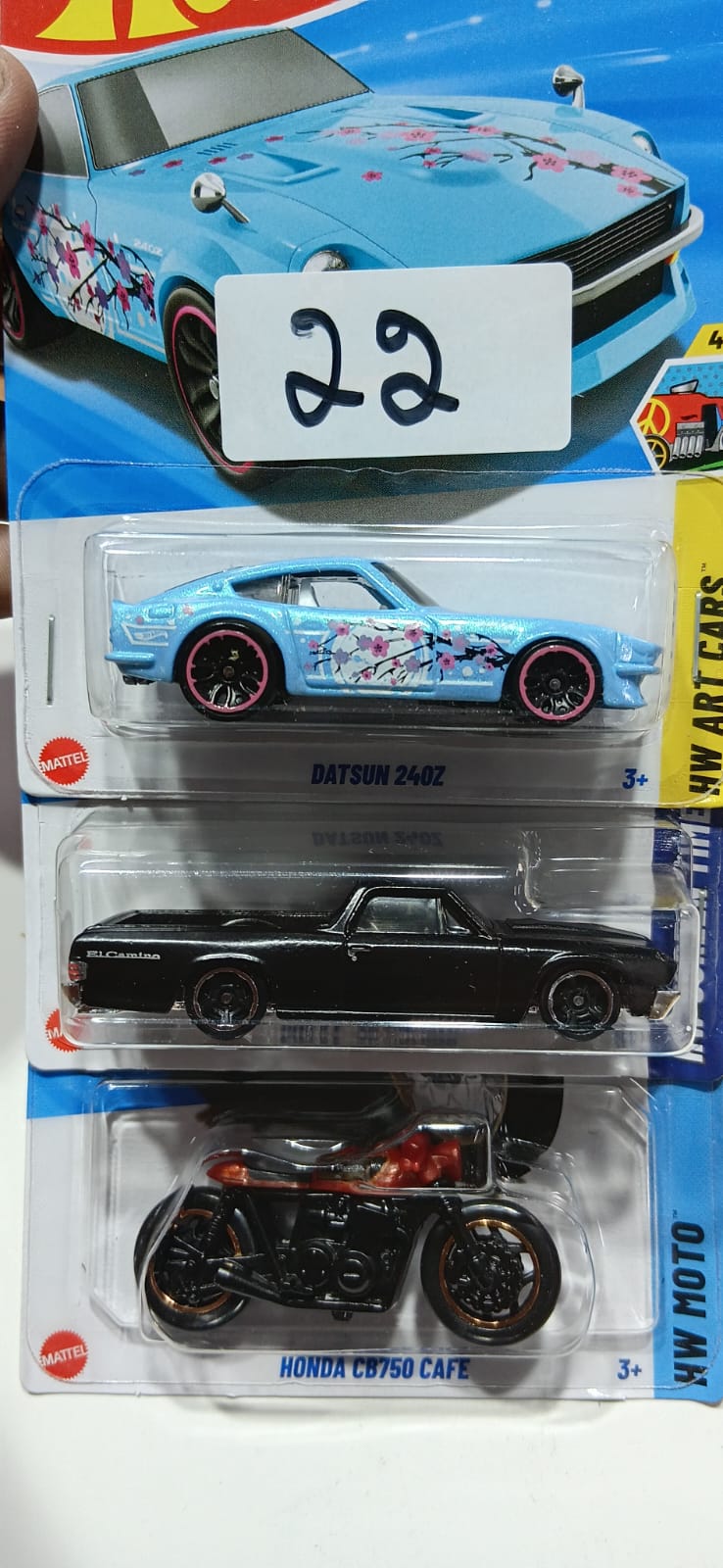 HOT WHEELS CASE-H MAINLINE (PACK OF 3) DIECAST