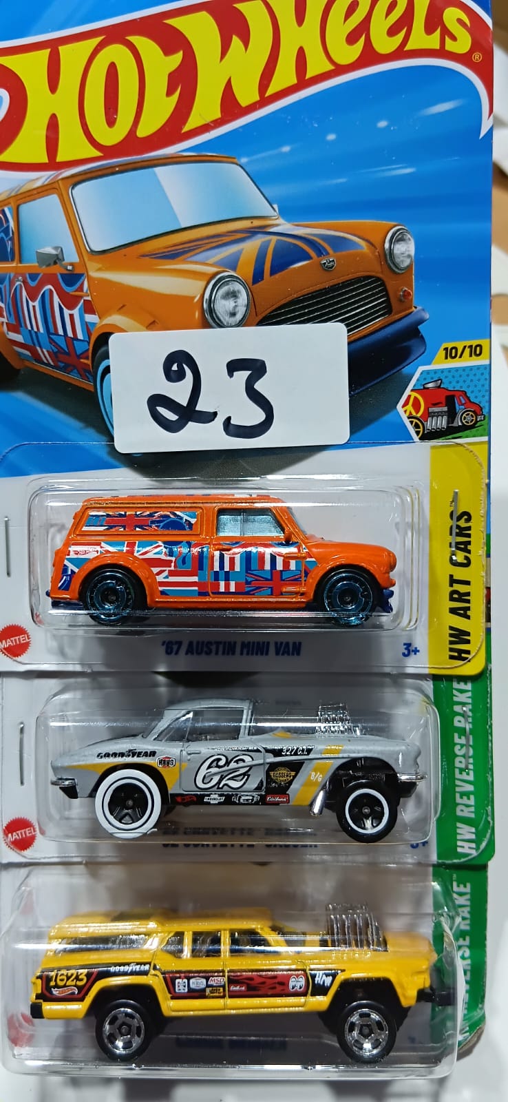 HOT WHEELS CASE-J MAINLINE (PACK OF 3) DIECAST