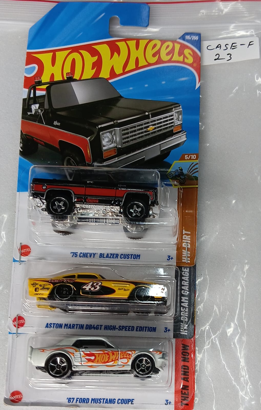 HOT WHEELS - CASE F (2025) - BASIC CAR ASSORTED (PACK OF 3 )-DIECAST