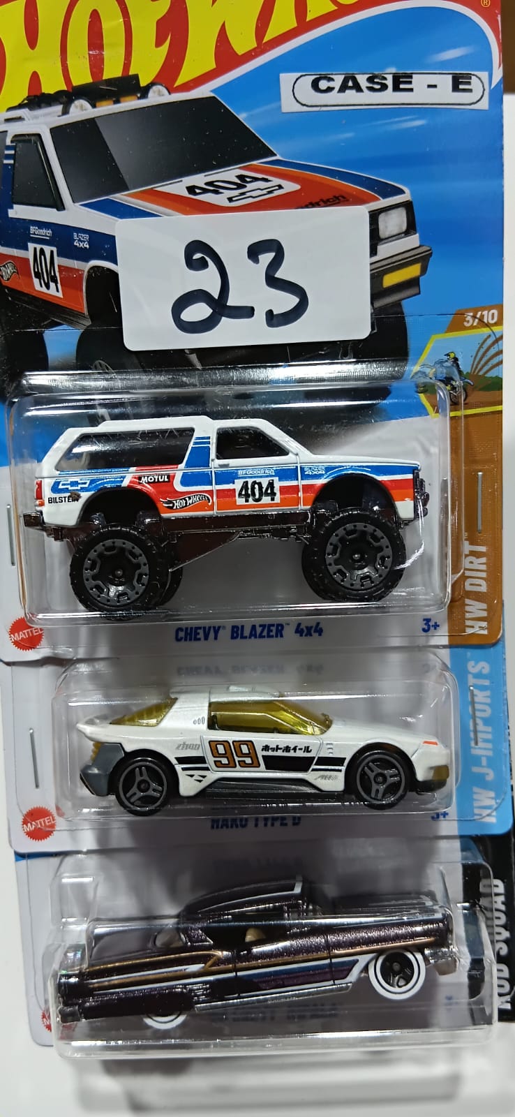 HOT WHEELS - CASE E (2025) - BASIC CAR ASSORTED (PACK OF 3 )-DIECAST