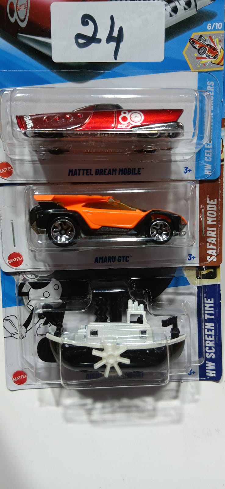 HOT WHEELS CASE-H MAINLINE (PACK OF 3) DIECAST