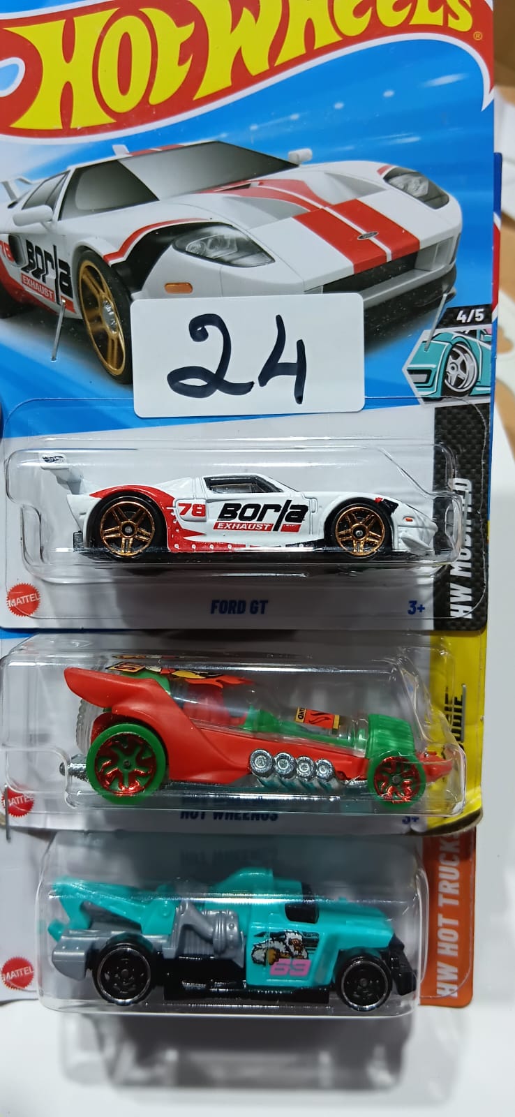 HOT WHEELS CASE-J MAINLINE (PACK OF 3) DIECAST