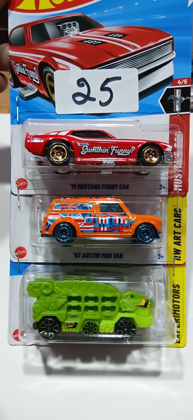 HOT WHEELS CASE-H MAINLINE (PACK OF 3) DIECAST