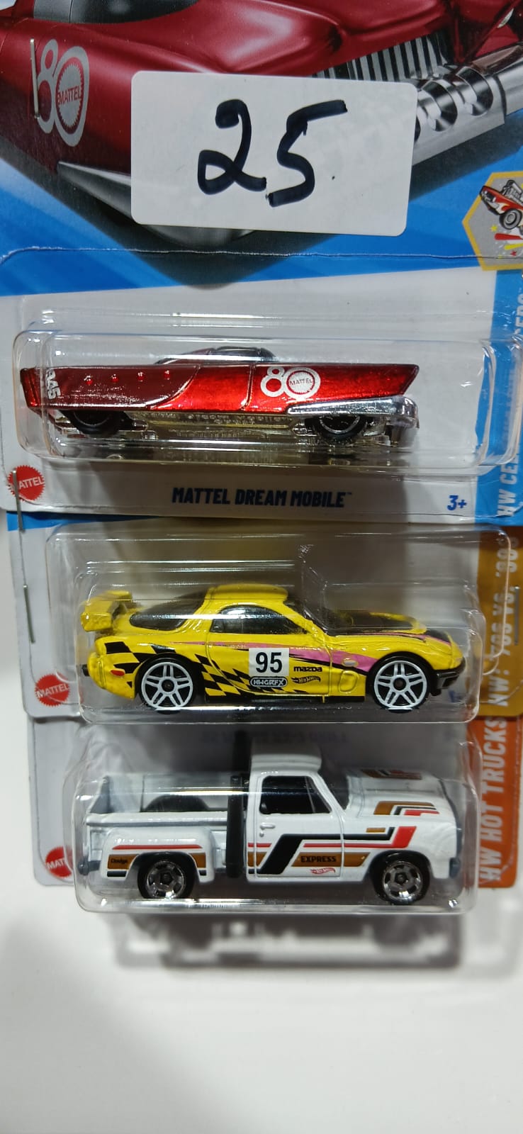 HOT WHEELS CASE-J MAINLINE (PACK OF 3) DIECAST