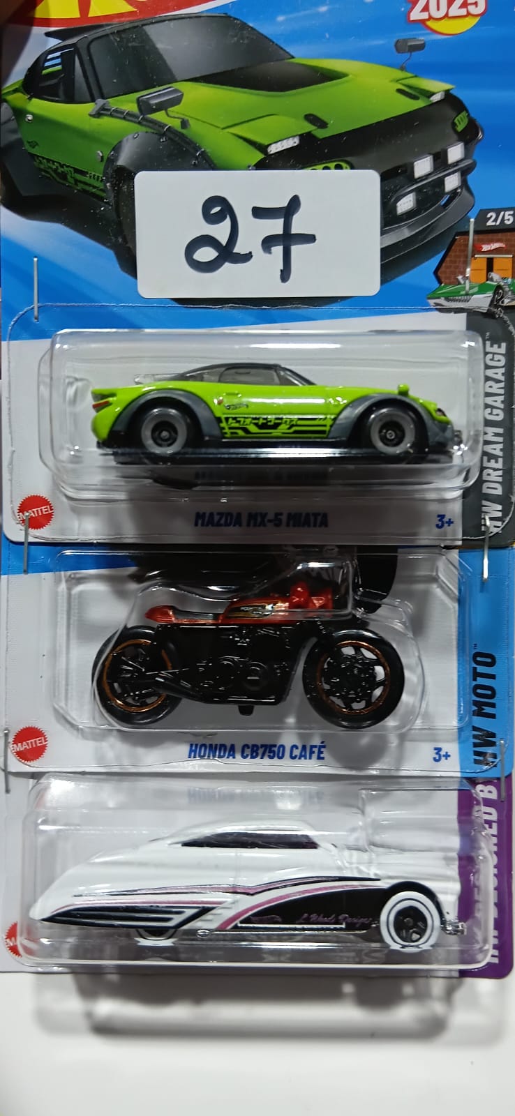 HOT WHEELS CASE-H MAINLINE (PACK OF 3) DIECAST