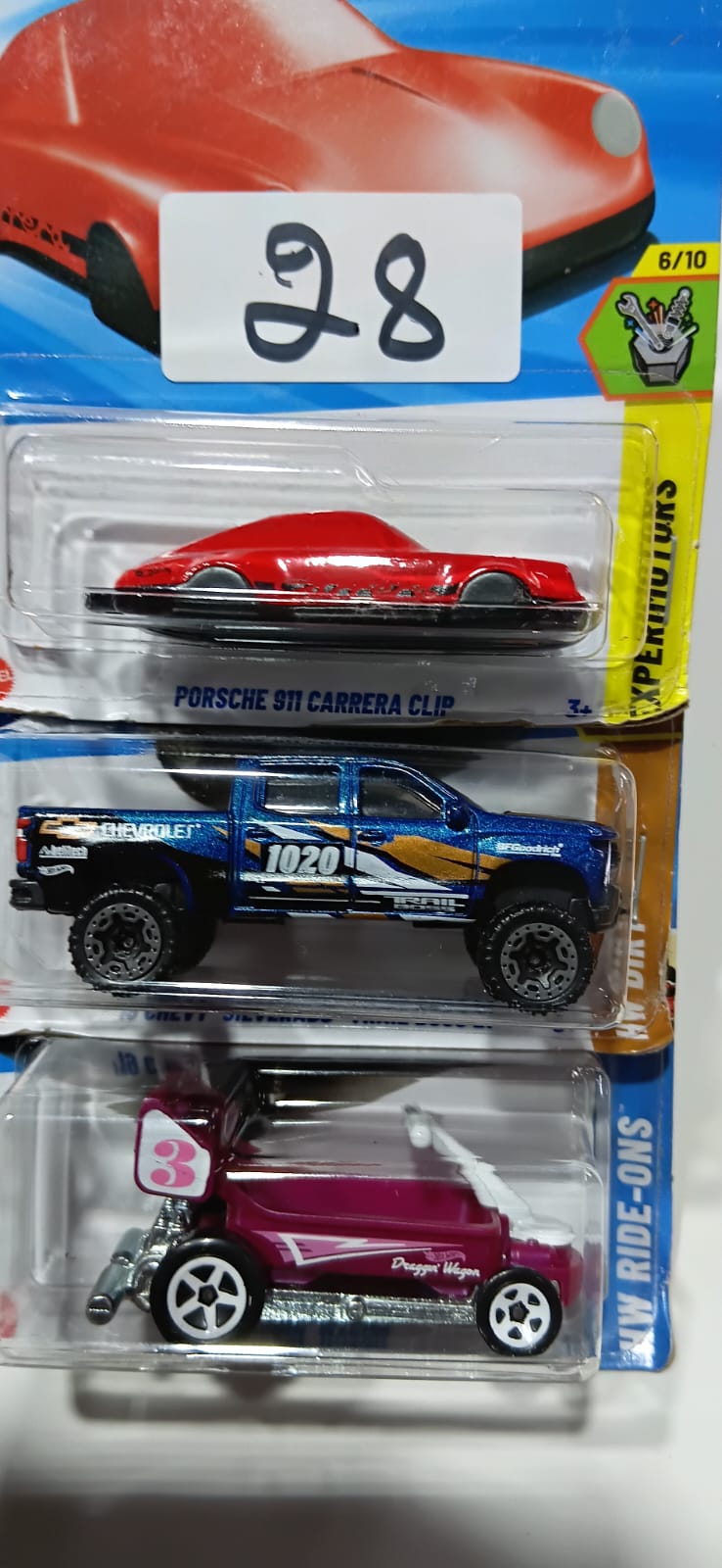 HOT WHEELS CASE-J MAINLINE (PACK OF 3) DIECAST