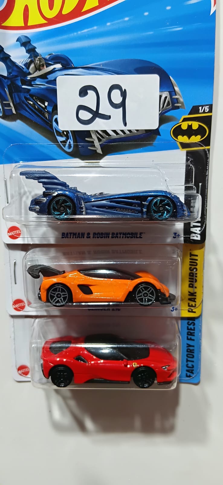 HOT WHEELS CASE-J MAINLINE (PACK OF 3) DIECAST