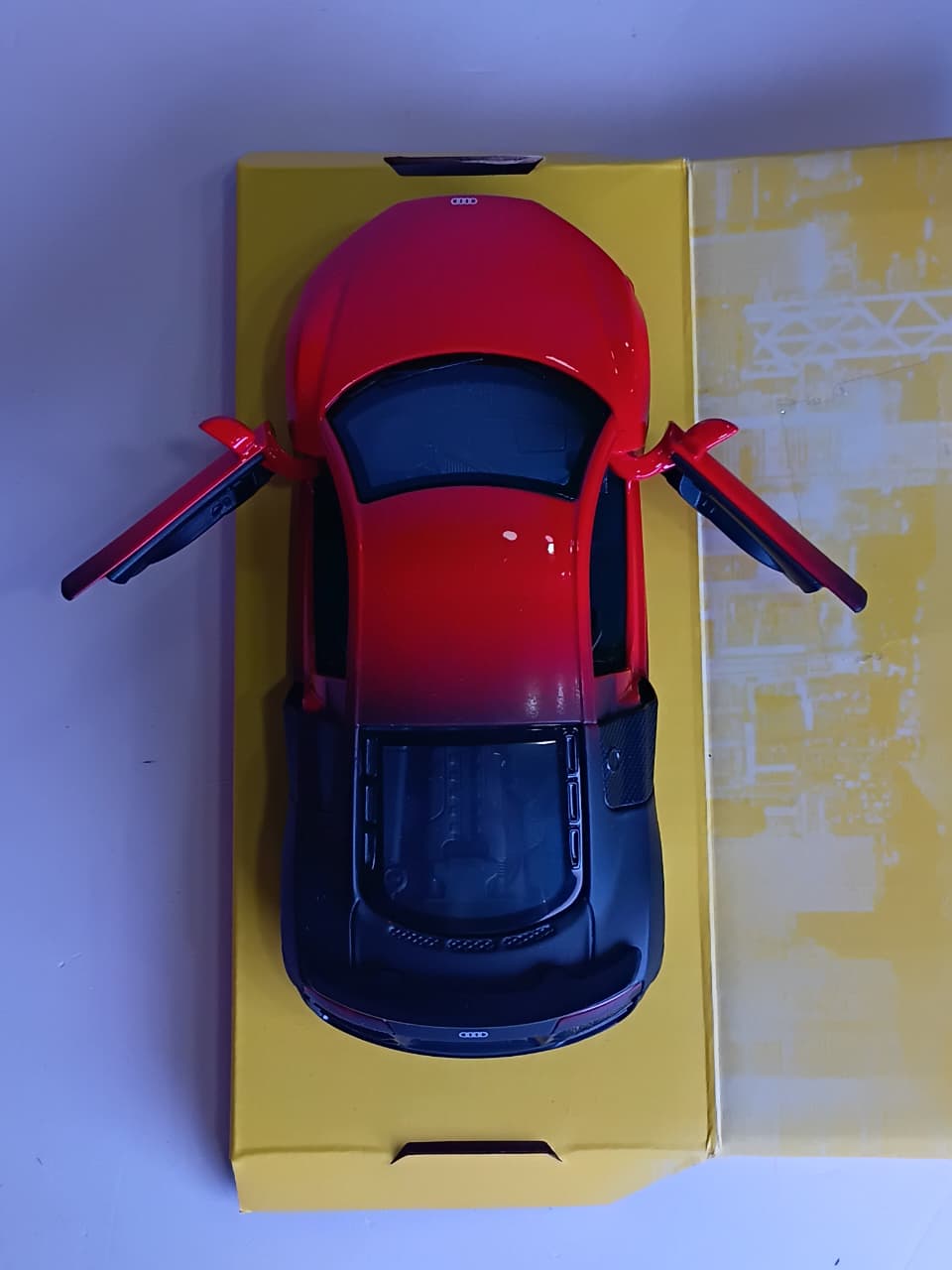 CCA AUDI R8 GT 1/36 SCALE 12004 RED & BLACK DIECAST MODEL