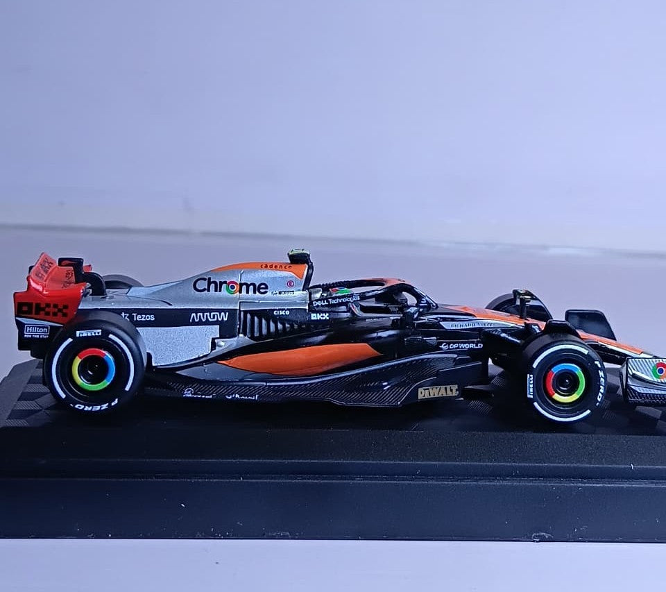 CCA MCLAREN MCL60 2023 F1 1:43 DIECAST SCALE MODEL 67167A ORANGE & SILVER