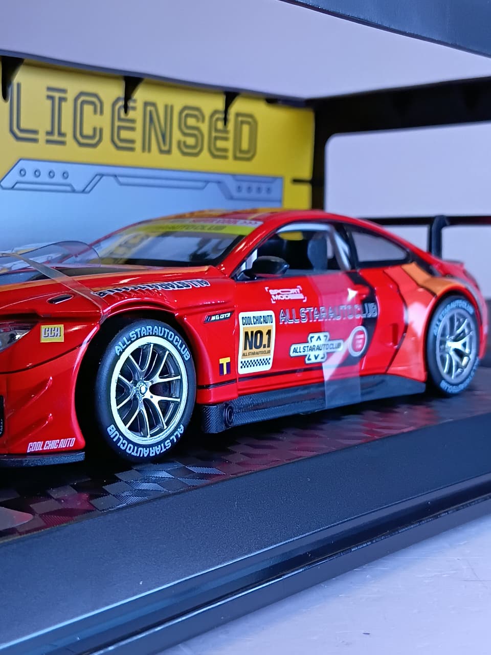 CCA BMW M6 GT3 1/24 SCALE 68268K RED DIECAST MODEL