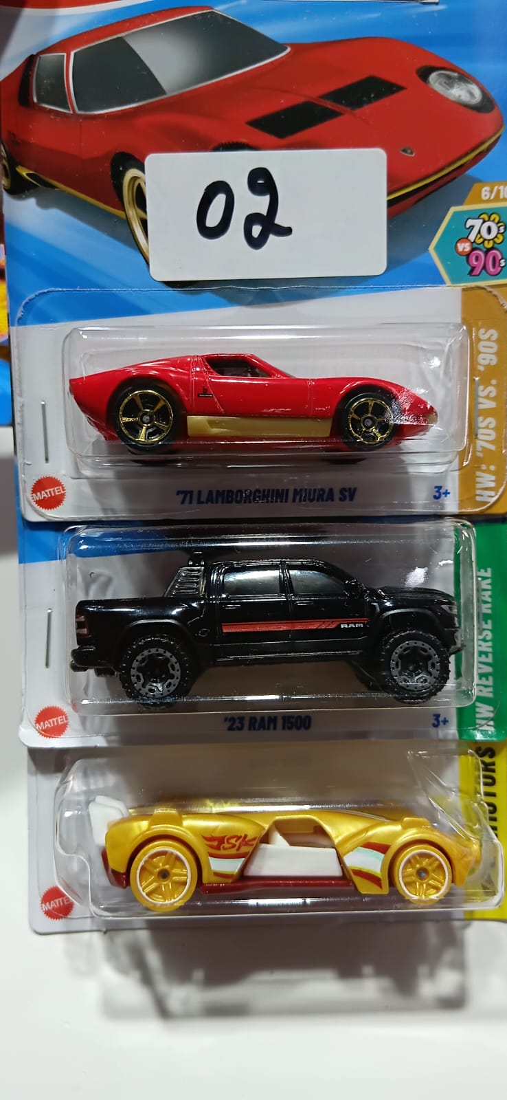 HOT WHEELS - CASE E (2025) - BASIC CAR ASSORTED (PACK OF 3 )-DIECAST