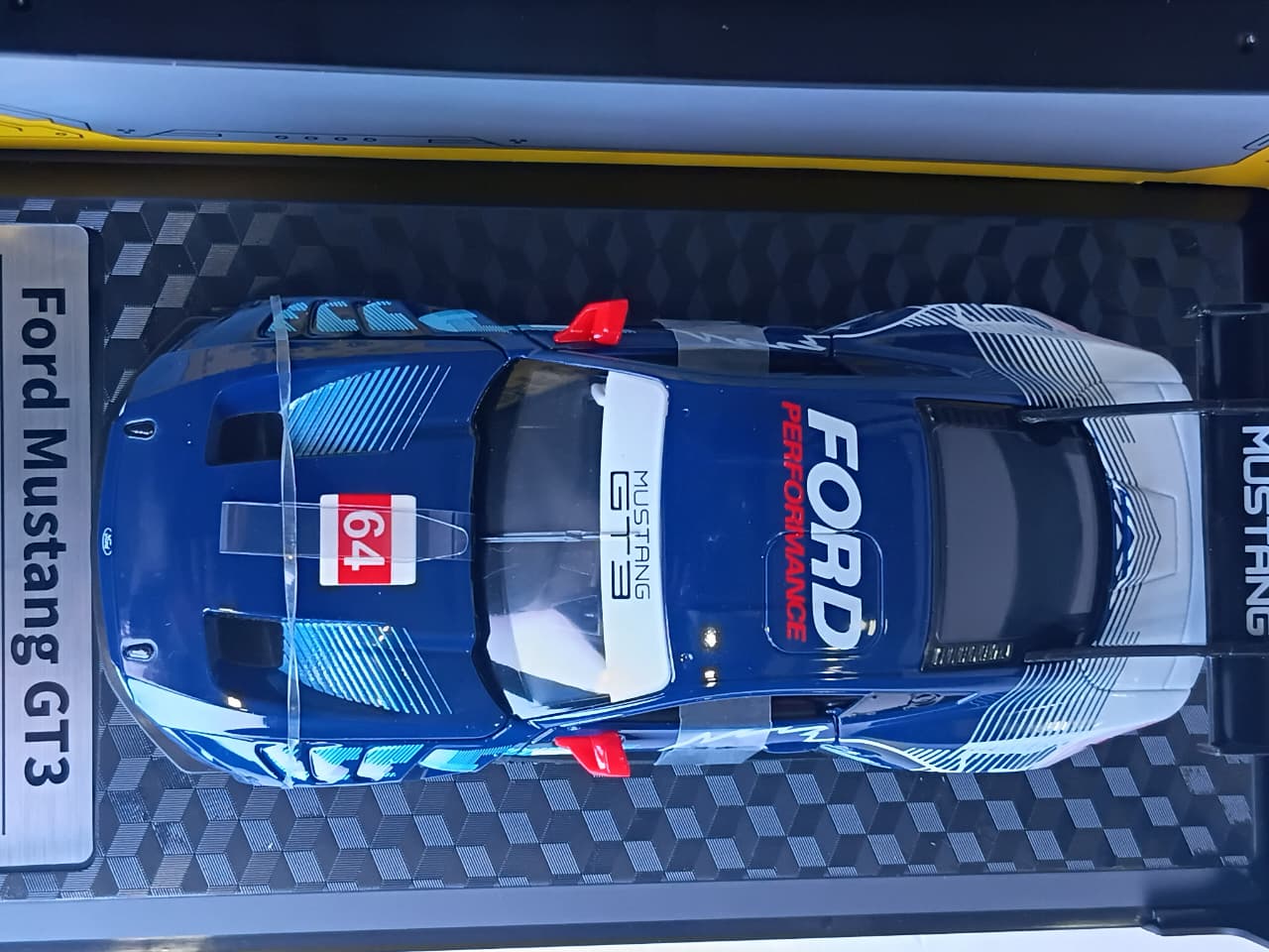 CCA FORD MUSTANG GT3 1:24  DIECAST SCALE MODEL 862293A BLUE