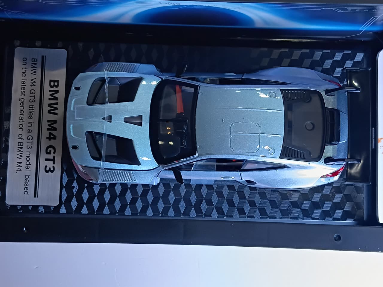 BMW M4 GT3 CCA 1:24 DIECAST MODLE 862277H GRAY