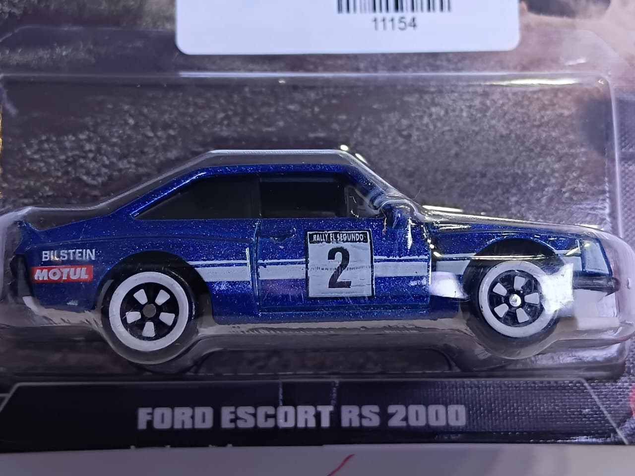HOTWHEELS SILVER SERIES FORS ESCORT RS 2000 WHITE & BLUE