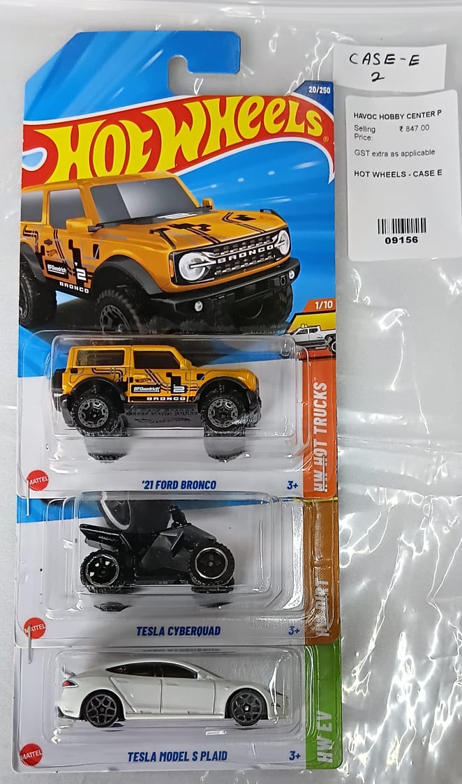 HOT WHEELS - CASE E (2025) - BASIC CAR ASSORTED (PACK OF 3 )-DIECAST