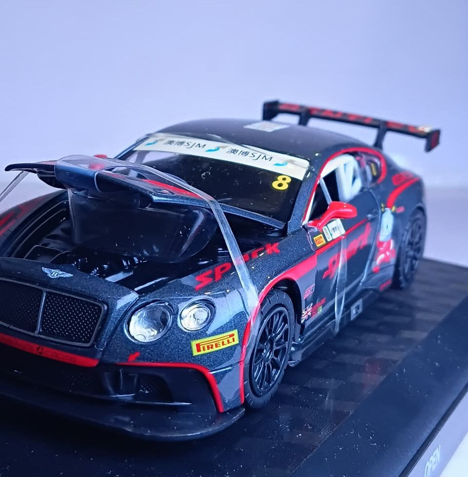 CCA BENTLEY CONTINENTAL GT3 1:32 DIECAST MODLE 88358 GRAY