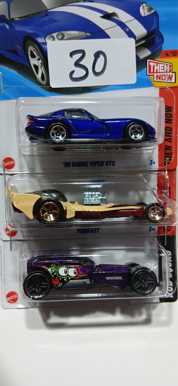 HOT WHEELS CASE-H MAINLINE (PACK OF 3) DIECAST