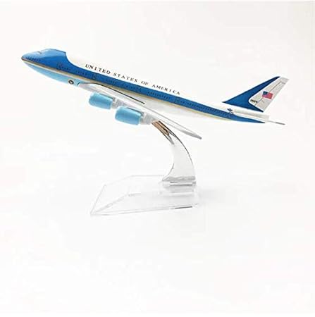 AIRPLANE DIECAST METAL UNITED STATES OF AMERICA B747 16CM