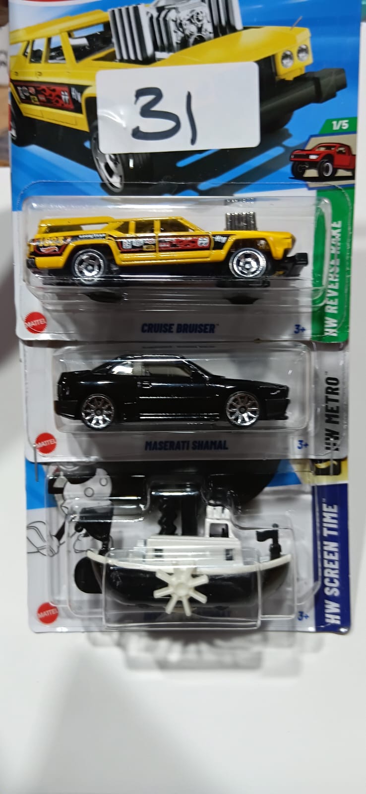 HOT WHEELS CASE-J MAINLINE (PACK OF 3) DIECAST