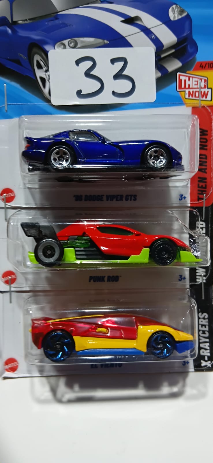 HOT WHEELS CASE-H MAINLINE (PACK OF 3) DIECAST