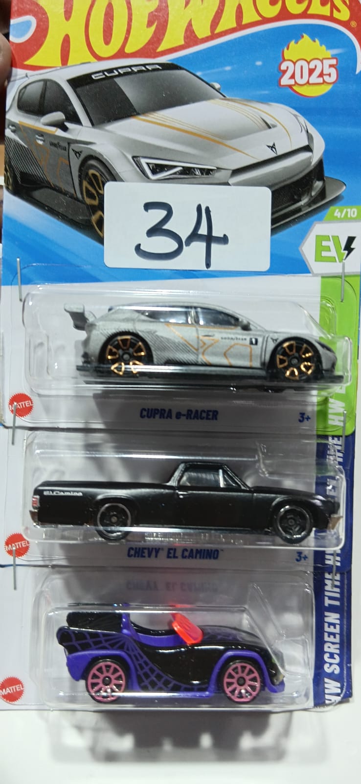 HOT WHEELS CASE-H MAINLINE (PACK OF 3) DIECAST