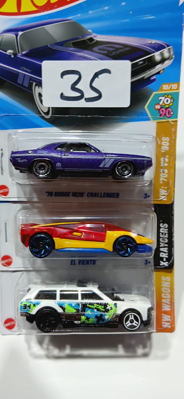 HOT WHEELS CASE-J MAINLINE (PACK OF 3) DIECAST