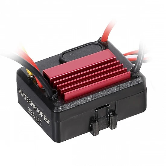 ESC 35A WATERPROOF RED BRUSHLESS FOR HIGH-SPEED RC CARS