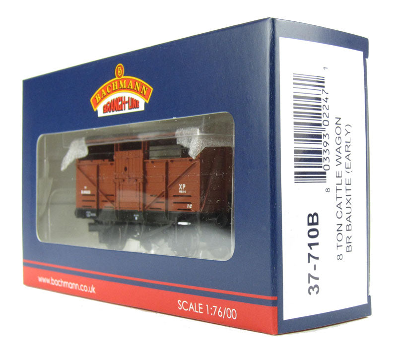 BACHMANN 37-710B OO GAUGE 1/76 SCALE 8 TON CATTLE WAGON BR BAUXITE (EARLY) B893023