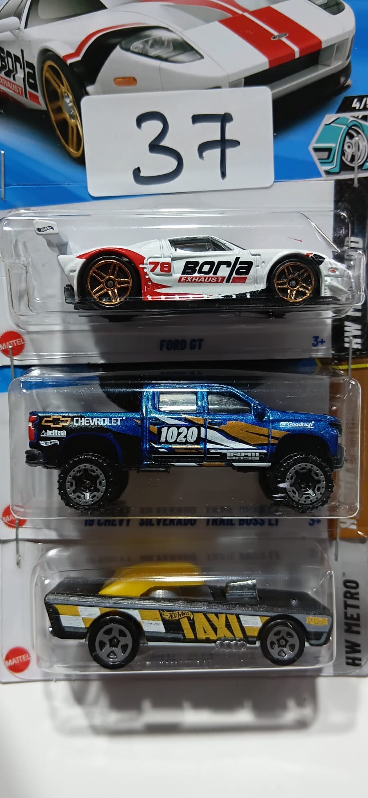 HOT WHEELS CASE-H MAINLINE (PACK OF 3) DIECAST