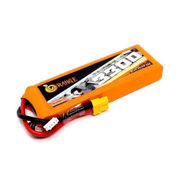 Orange 3300mAh 3S 25C/60C (11.1V) Lithium Polymer Battery Pack