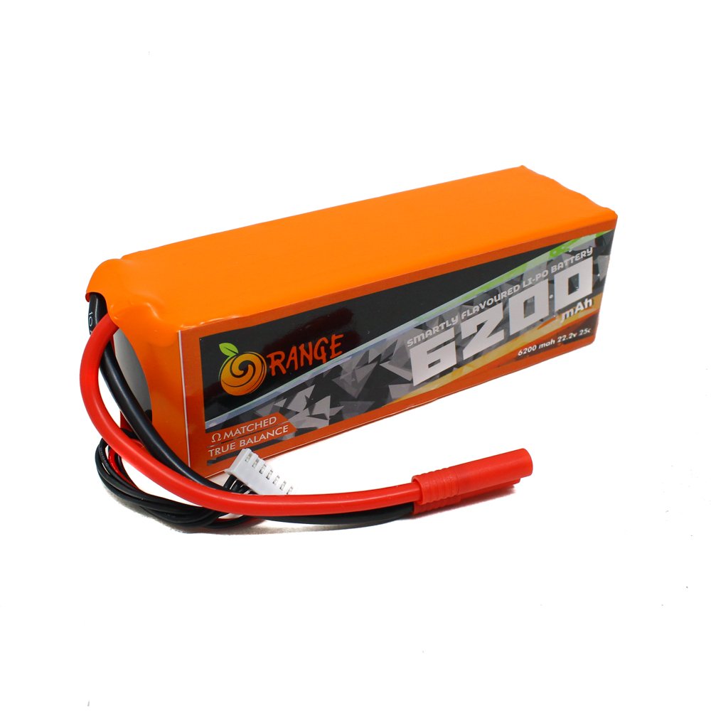 Orange 6200mAh 6S 25C/50C (22.2V) Lithium Polymer Battery Pack