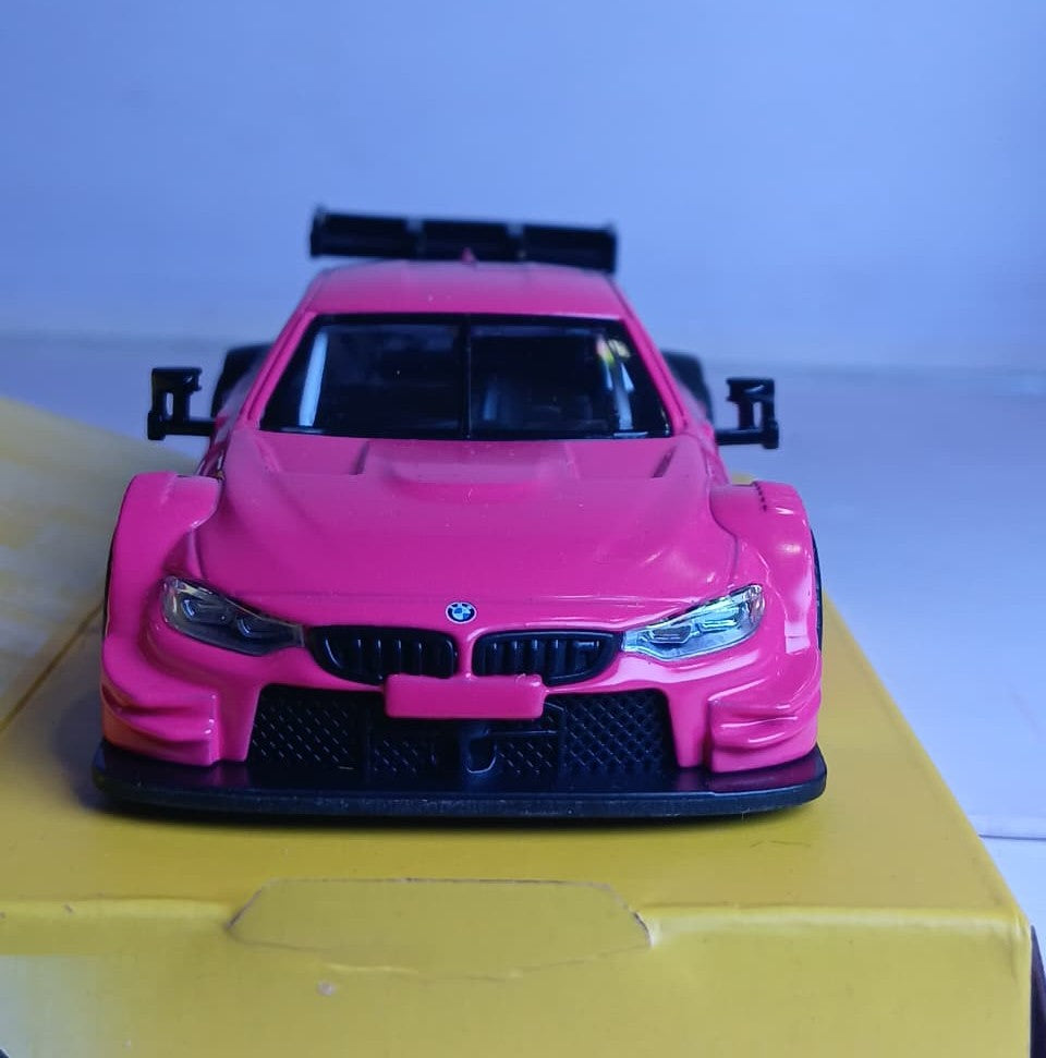 CCA BMW M4 DTM 1/36 SCALE PINK & BLACK 12024 DIECAST MODEL