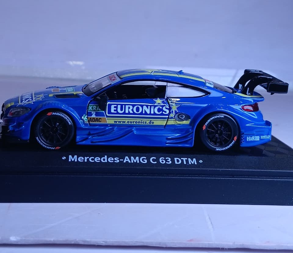 CCA 1:43 MERCEDES-AMG C 63 DTM DIECAST MODEL 67051A CAR BLUE