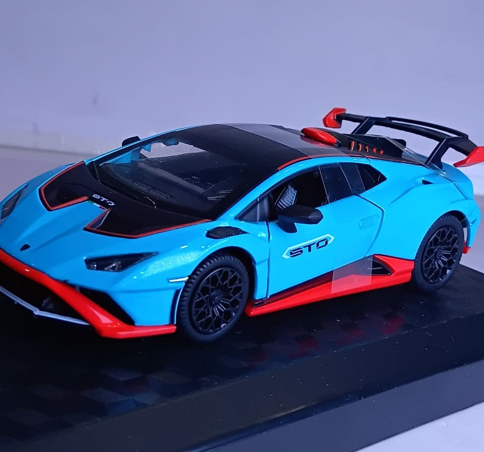 CCA LAMBORGHINI HURACAN STO 1:31 DIECAST MODEL 88716A BLUE