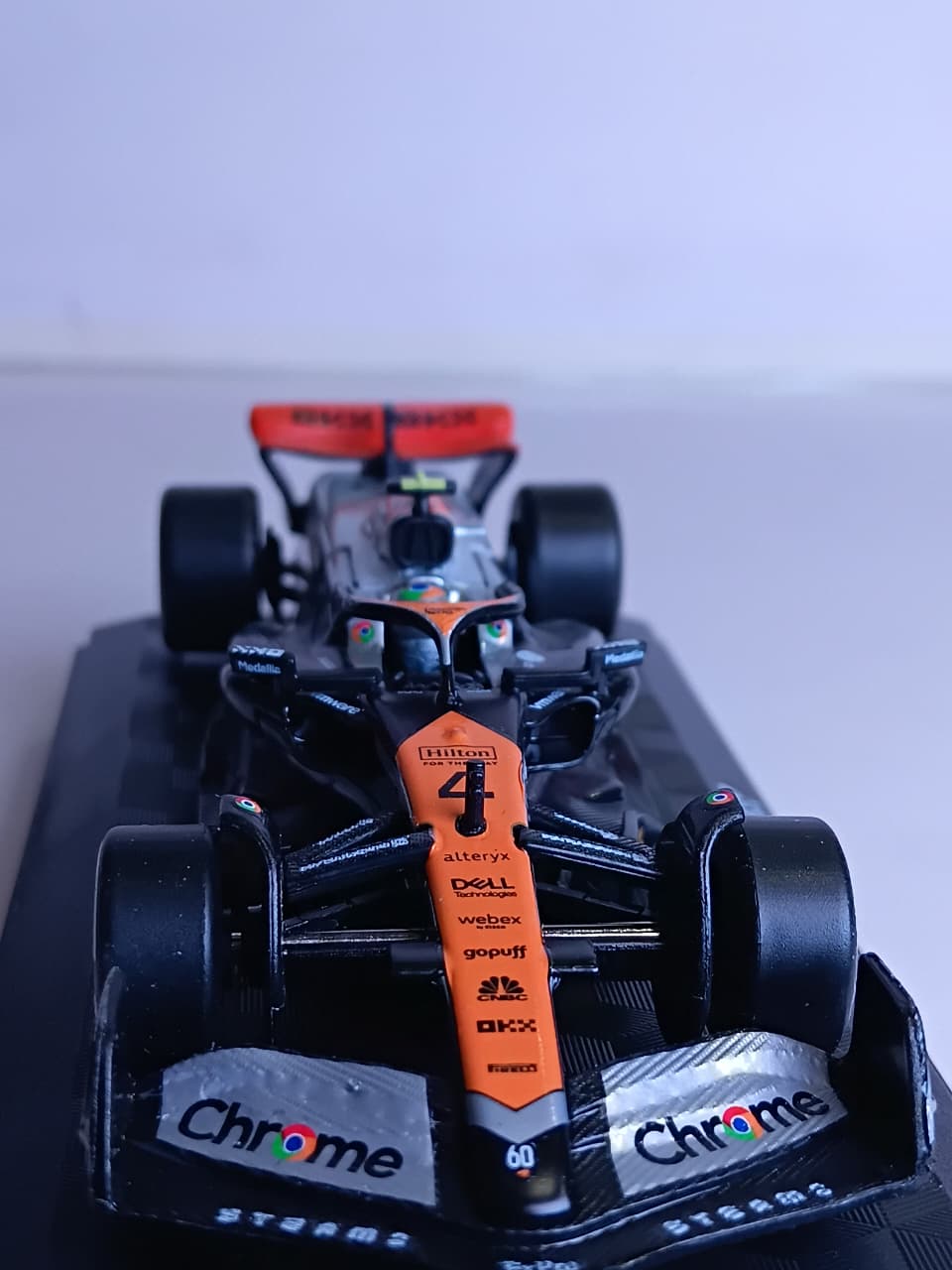 CCA MCLAREN MCL60 2023 F1 1:43 DIECAST SCALE MODEL 67167A ORANGE & SILVER