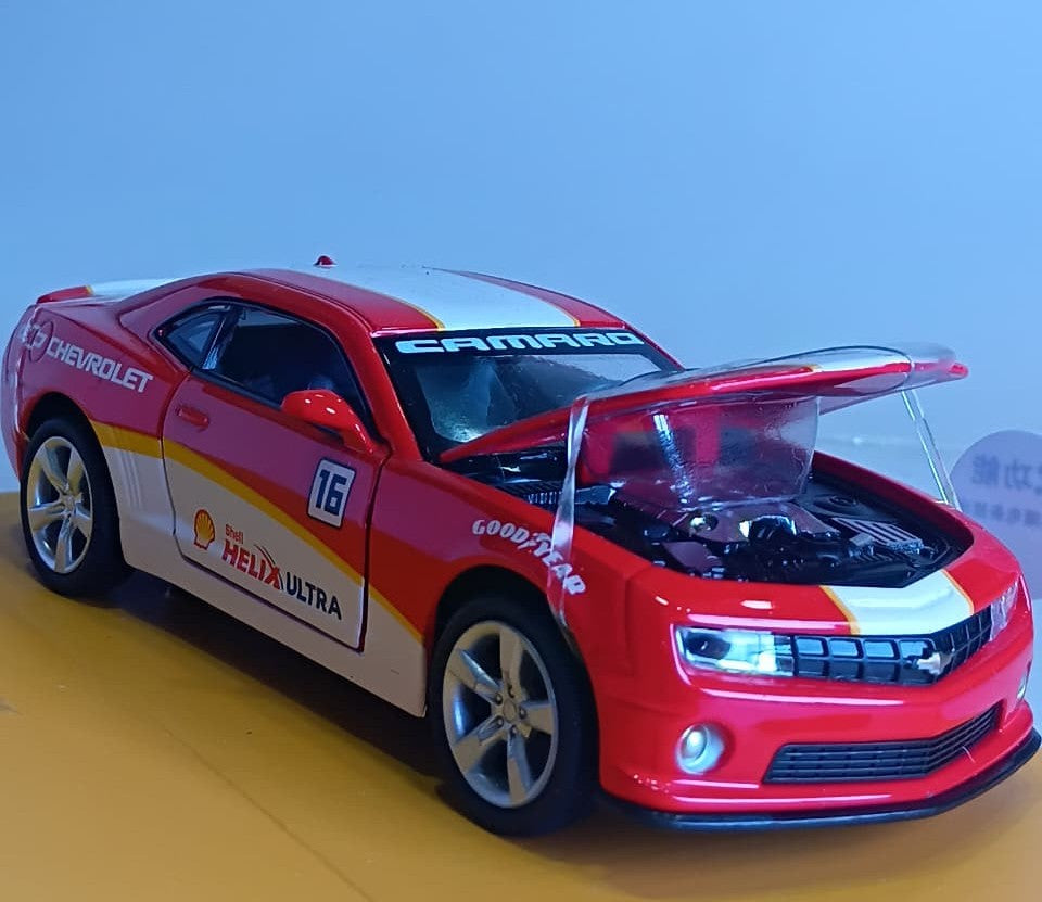 CCA SHELL CHEVROLET CAMARO SS 1:32 DIECAST MODEL 88335E RED WHITE