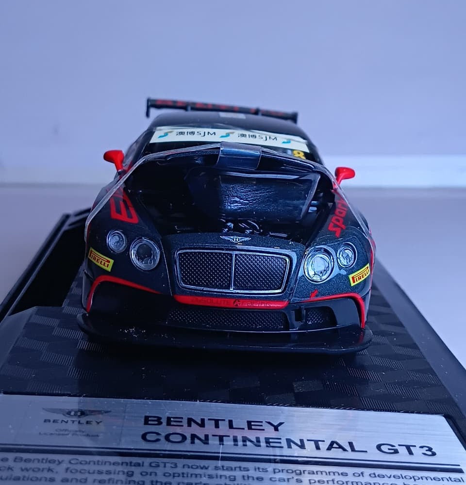 CCA BENTLEY CONTINENTAL GT3 1:32 DIECAST MODLE 88358 GRAY