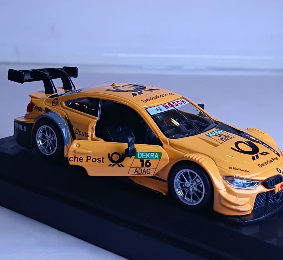 CCA 1:44 BMW M4 DTM DIECAST MODEL 67080A CAR YELLOW