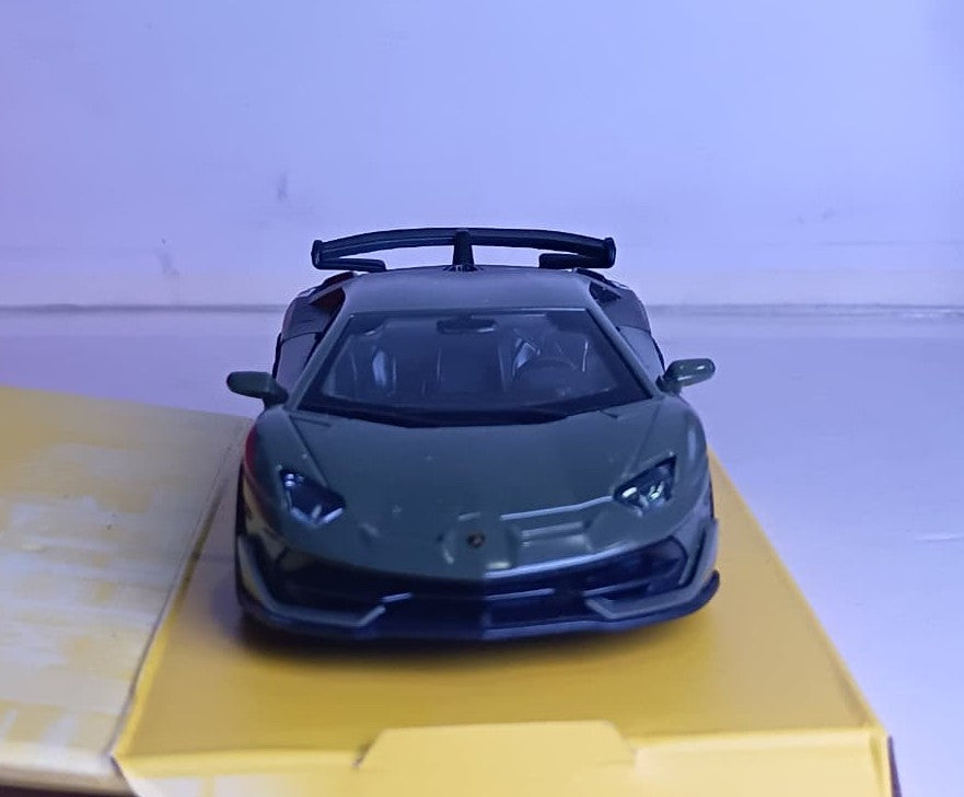 CCA 1:36 12005 LAMBORGHINI AVENTADOR SVJ GREEN BLACK DIECAST MODEL