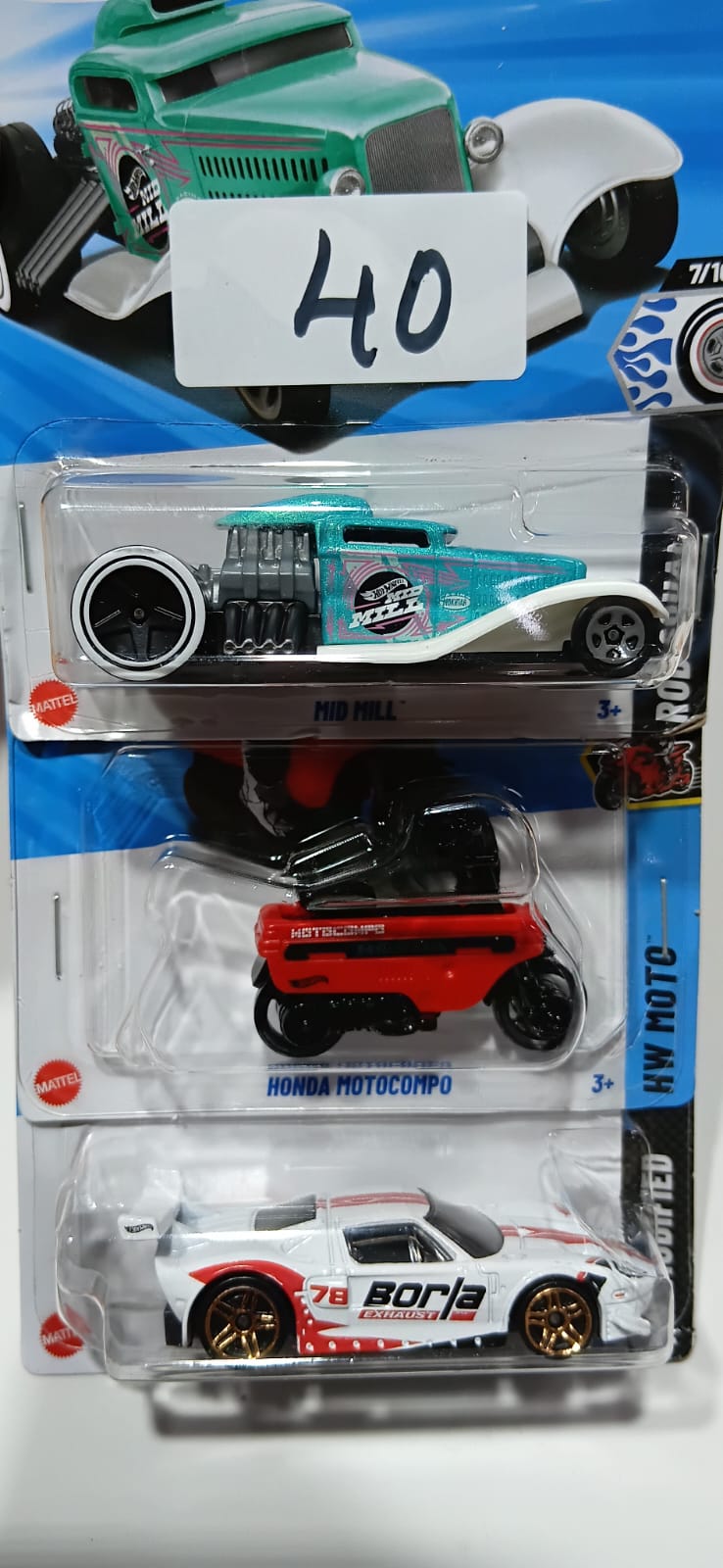 HOT WHEELS CASE-J MAINLINE (PACK OF 3) DIECAST