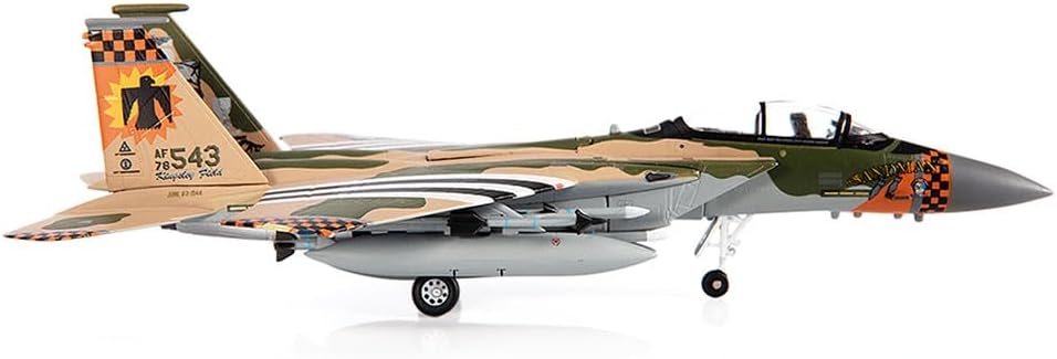 JC WING DIECAST AIRPLANE F-15C EAGLE US ANG FORCE SCALE 1/144